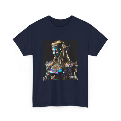 Iridescent Elven Warrior Princess Chrome Tee