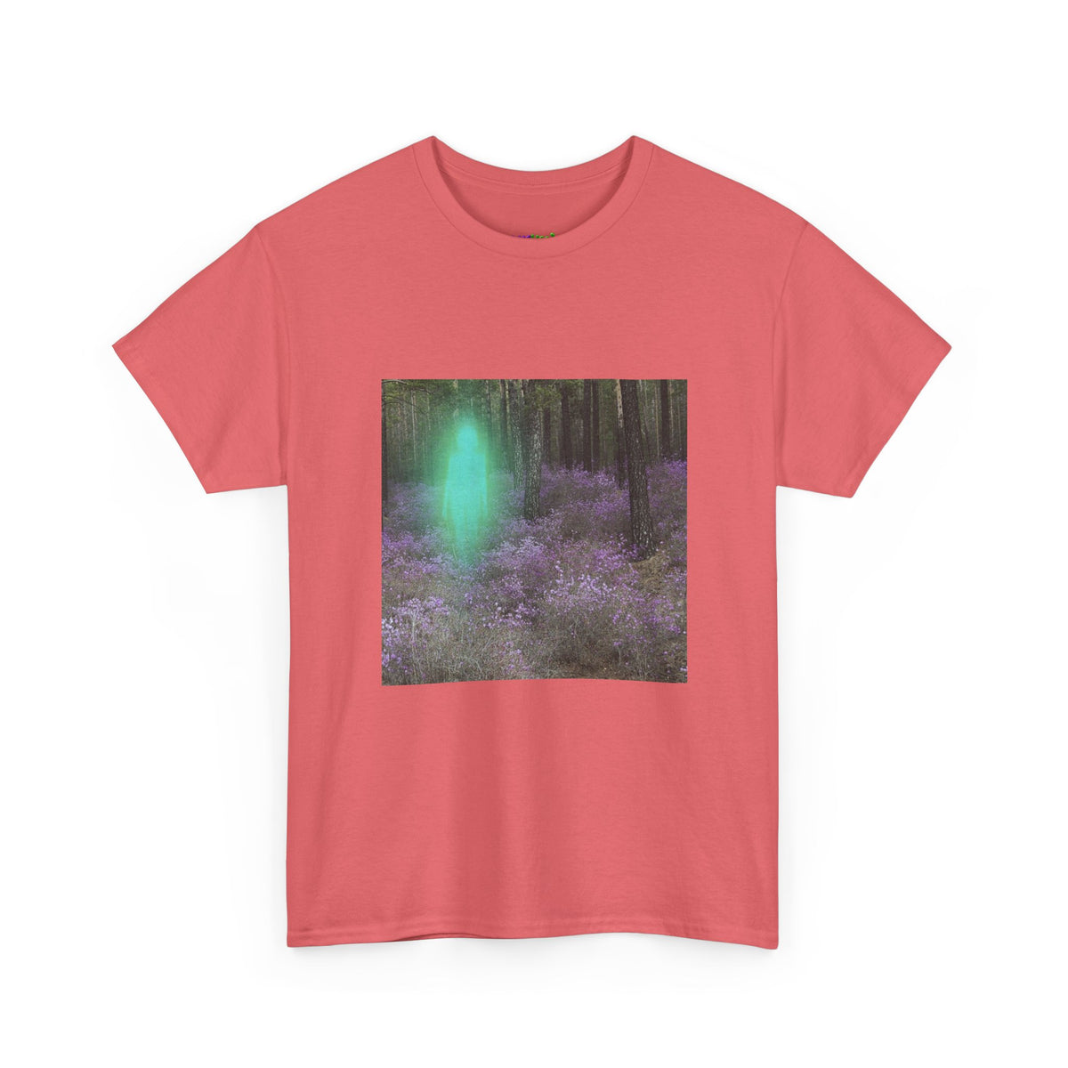 Visitor Exploring Neon Alley Tee