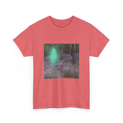 Visitor Exploring Neon Alley Tee