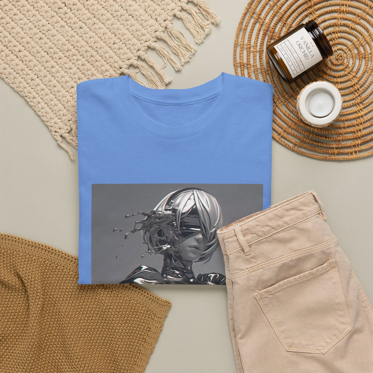 Liquid Chrome Abstract Tee