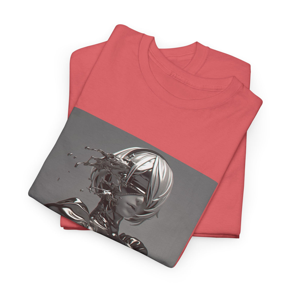 Liquid Chrome Abstract Tee