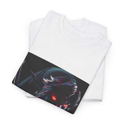 Chrome Dark Elf With Glowing Eyes Tee