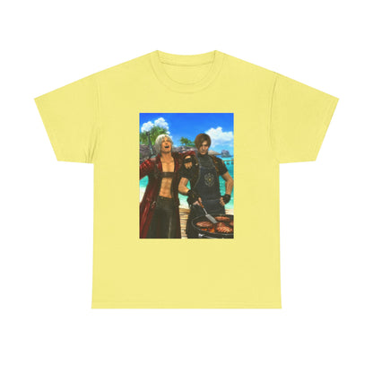 Dante and Leon Grilling Island Burgers Tee