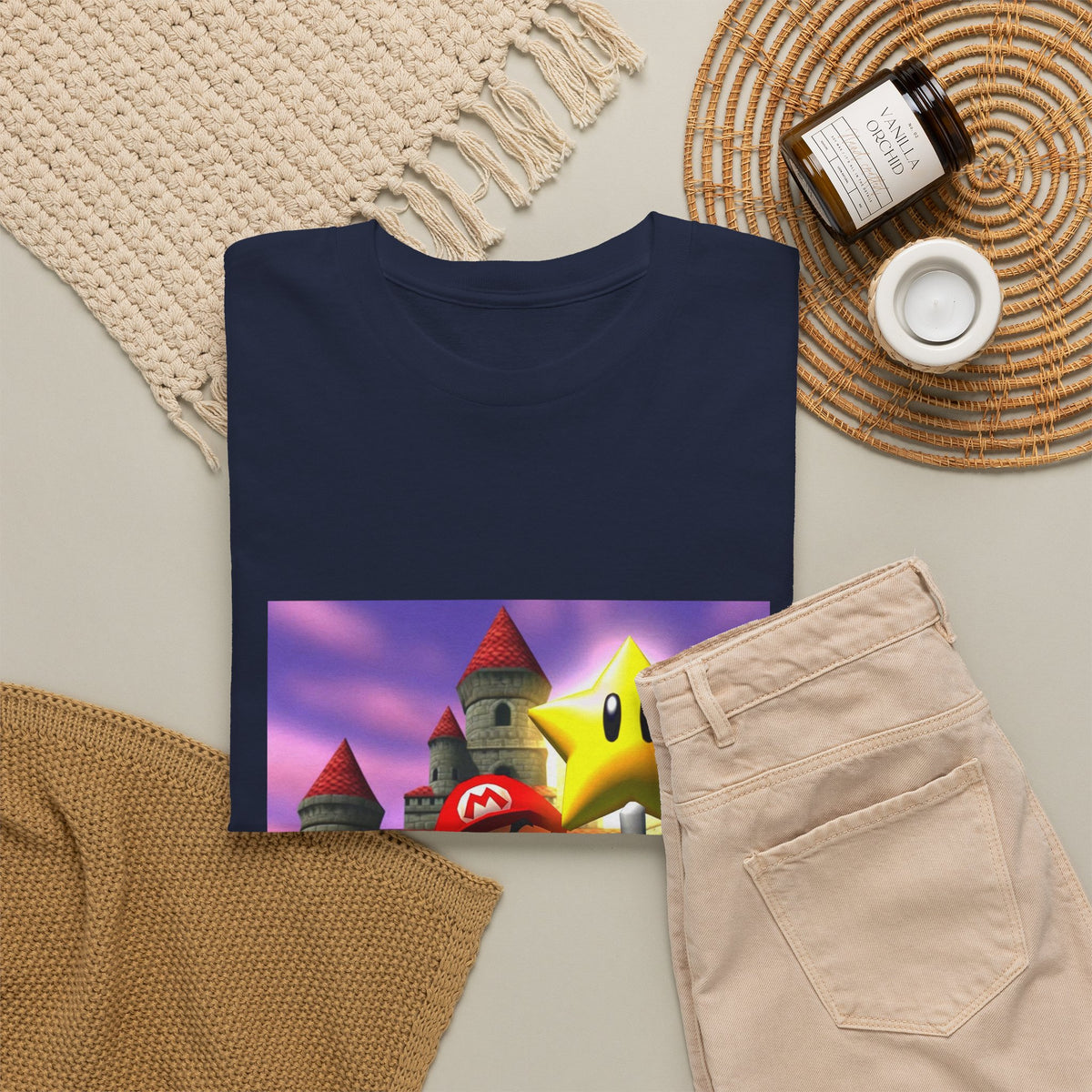 Mario Flips Off The Star Tee