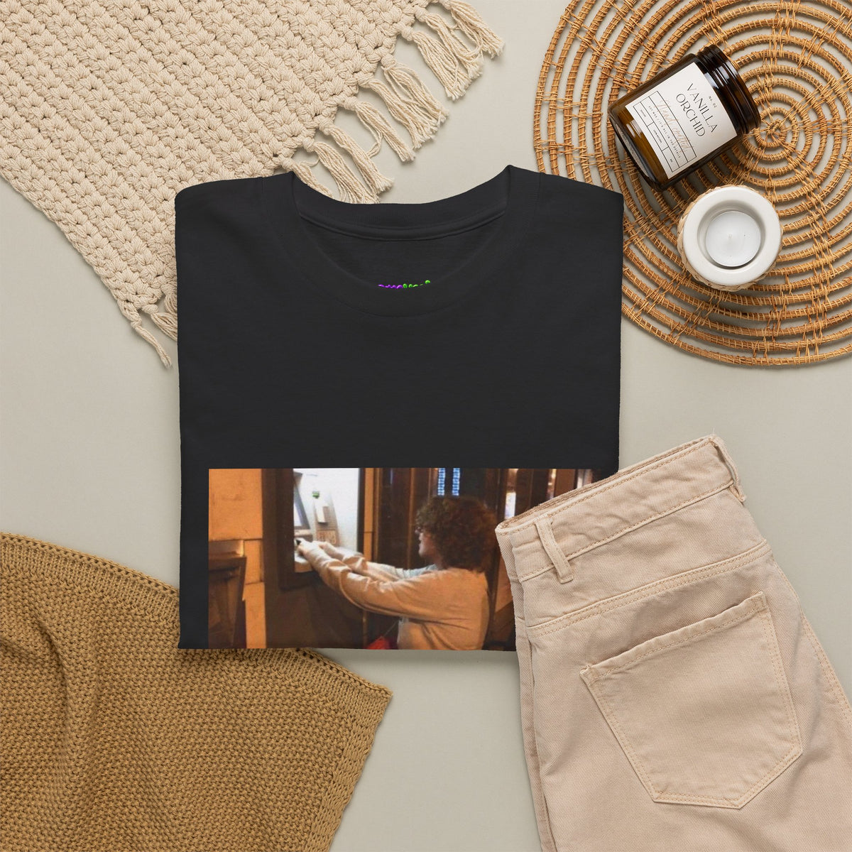 Gravity Defying Green Graphic Tee