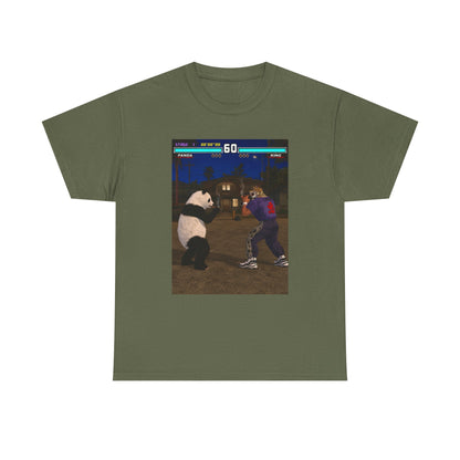 Panda And King Smoking Cigars Street Fight Tee
