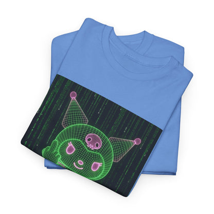 Kuromi Matrix Glitch Skateboard Flip Tee