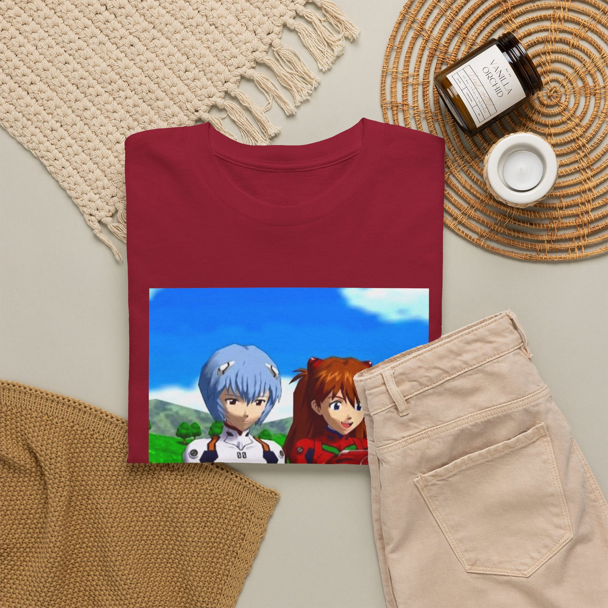 Rei And Asuka Gaming Outdoors