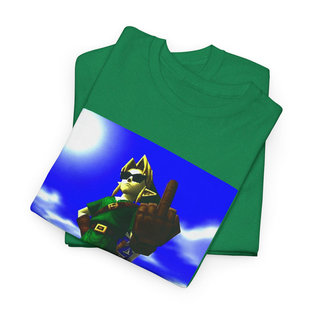 Cool Link Flipping The Bird Tee