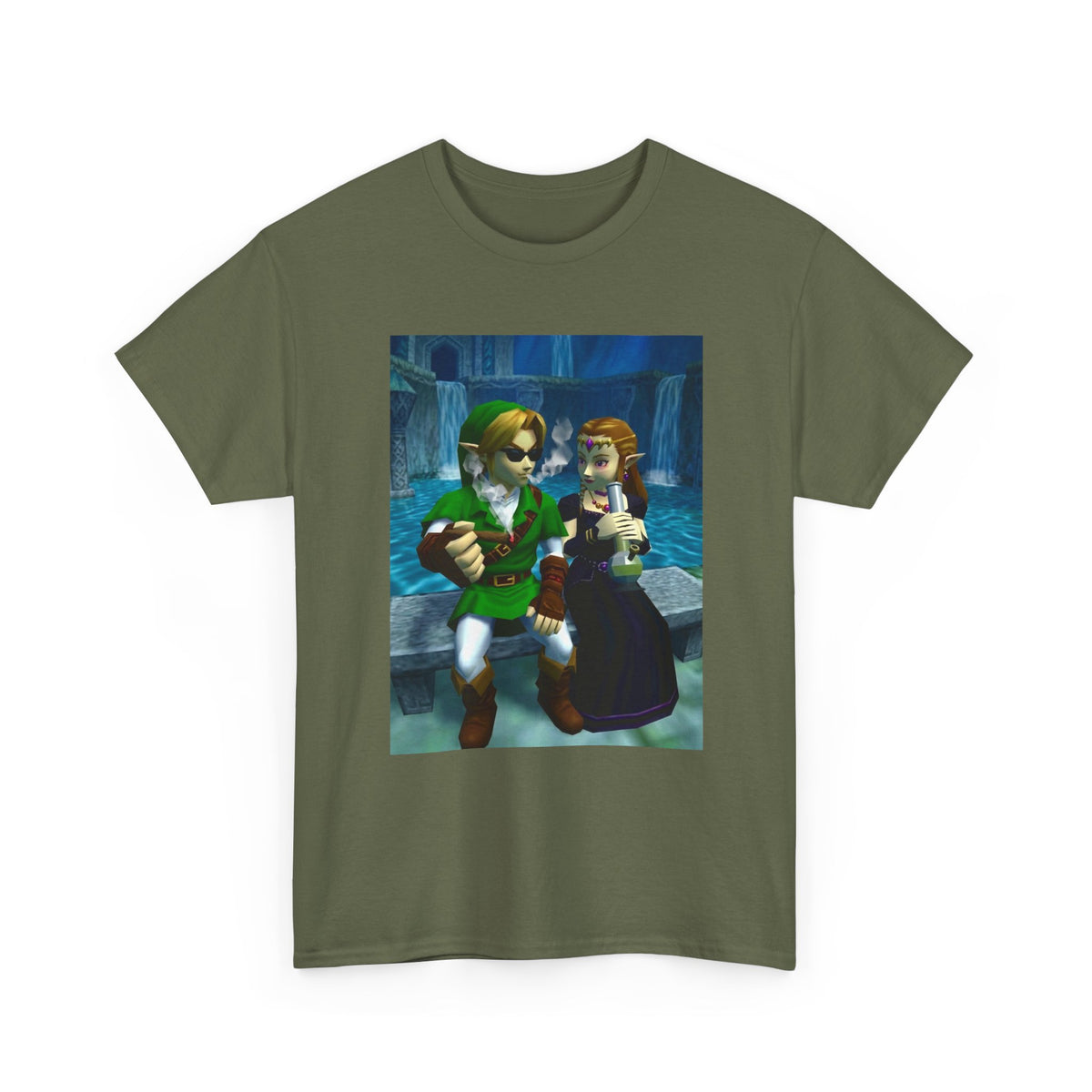 Link And Zelda Chillin' By The Water
