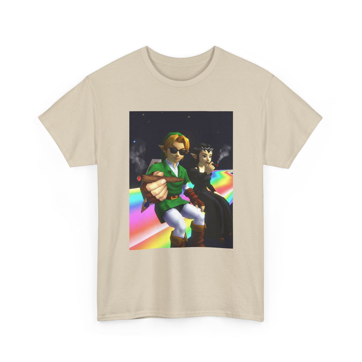 Link And Dark Zelda Smoking Blunts