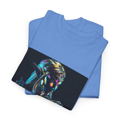 Holographic Elf Princess Chrome Armor Tee