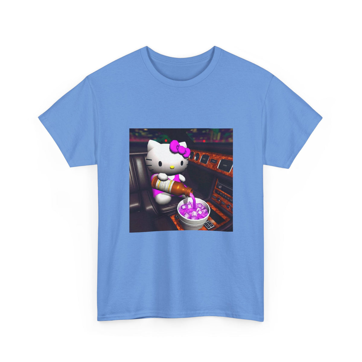 Hello Kitty Pouring Lean In Car Tee