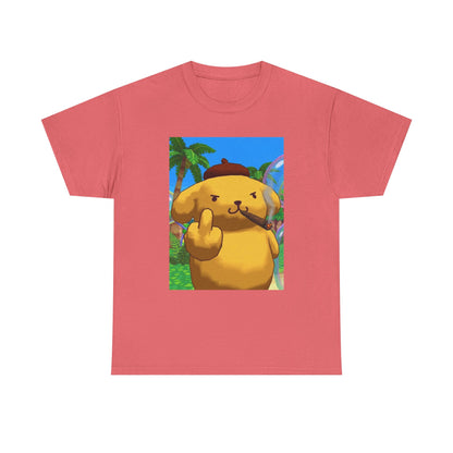 Pompompurin Smoking Blunt Flipping Bird Tee