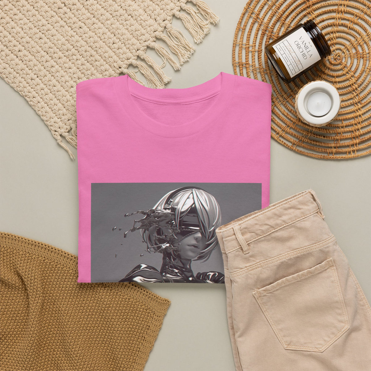Liquid Chrome Abstract Tee