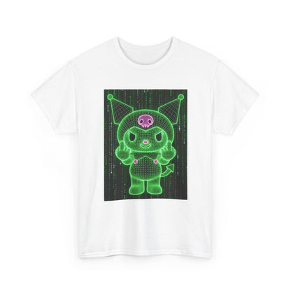 Wireframe Kuromi Flipping Off Tee