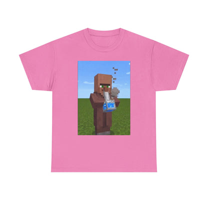 Villager Enjoying A Blocky Bong Hit