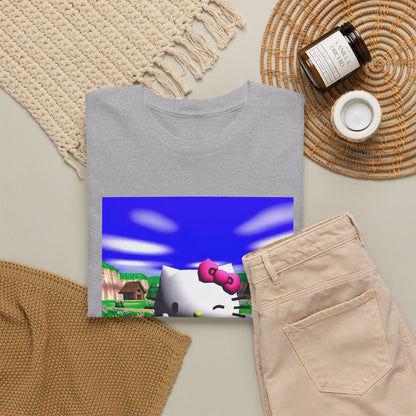 Winking Kitty Flipping The Bird Tee
