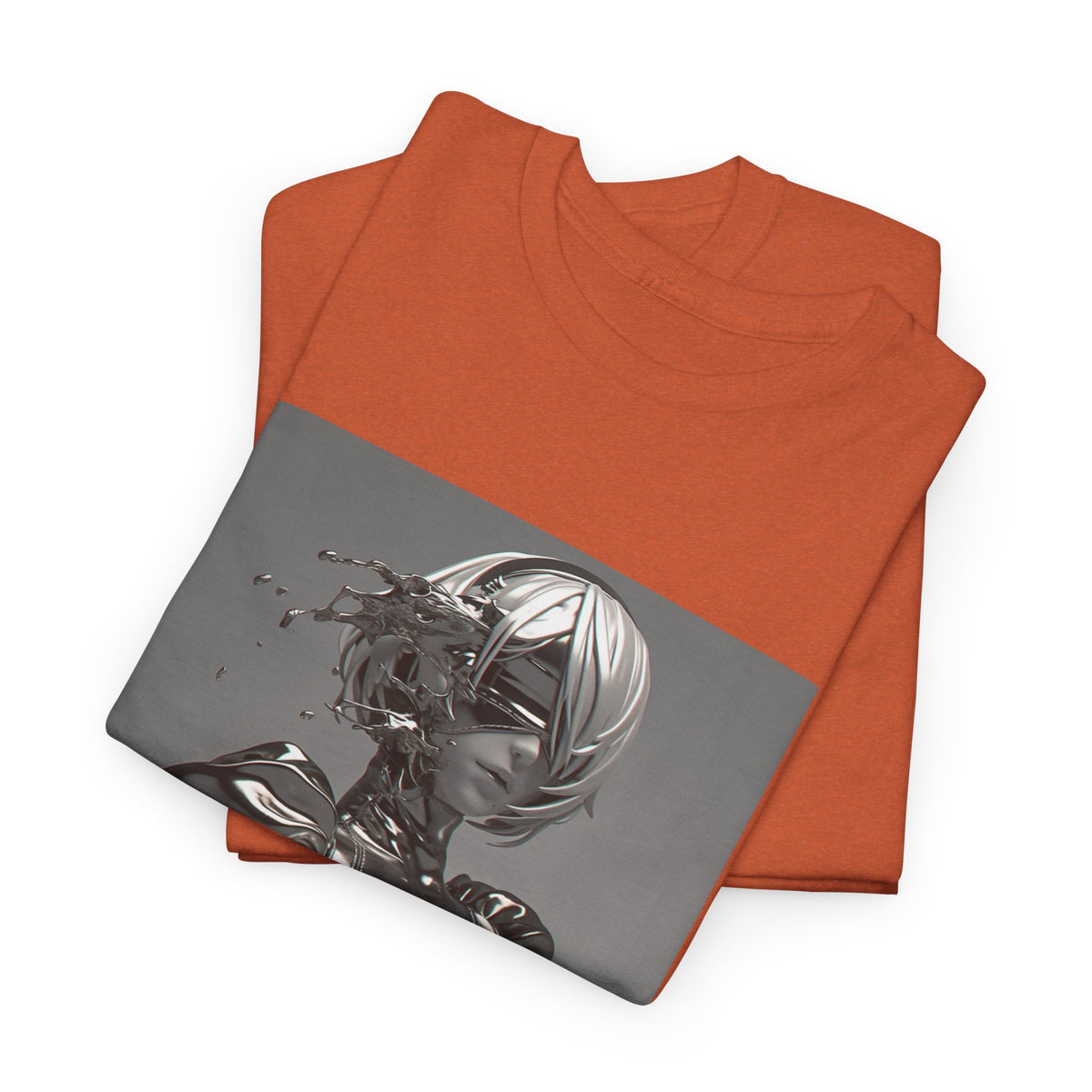 Liquid Chrome Abstract Tee