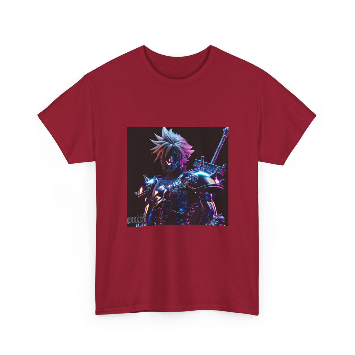 Cyberpunk Warrior With Spiked Hair Tee
