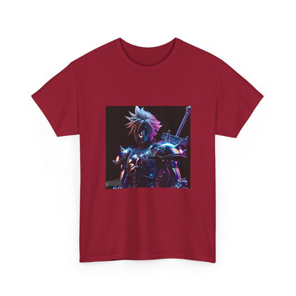 Cyberpunk Warrior With Spiked Hair Tee
