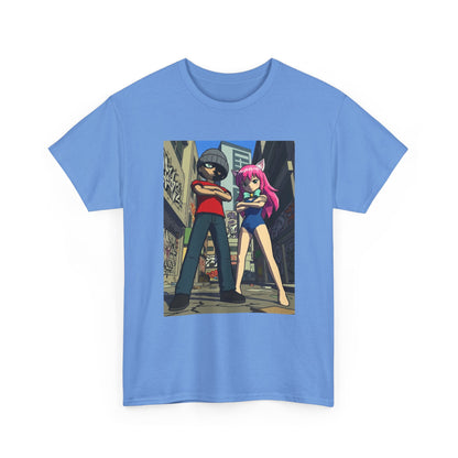 Urban Duo Standoff In Graffiti Alley Tee