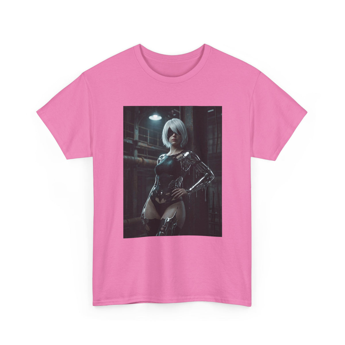 Android In Melted Chrome Cyberpunk Tee