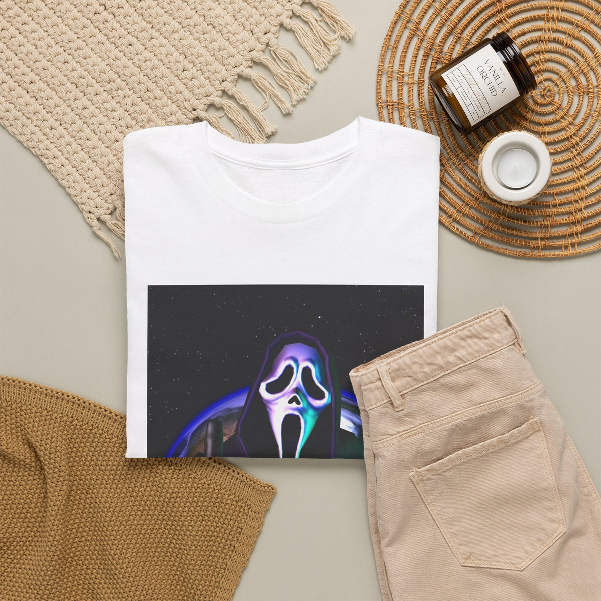 Ghostface Flipping Off The Earth Tee