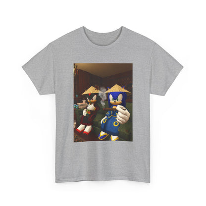 Sonic And Shadow Chilling And Smoking Tee (Design 5)
