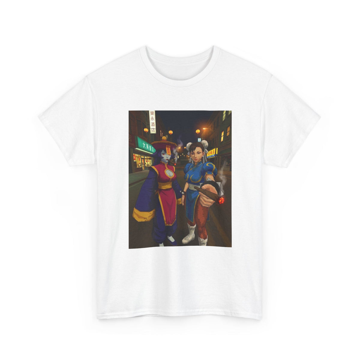 Hsien-Ko And Chun-Li Sharing Blunts Tee