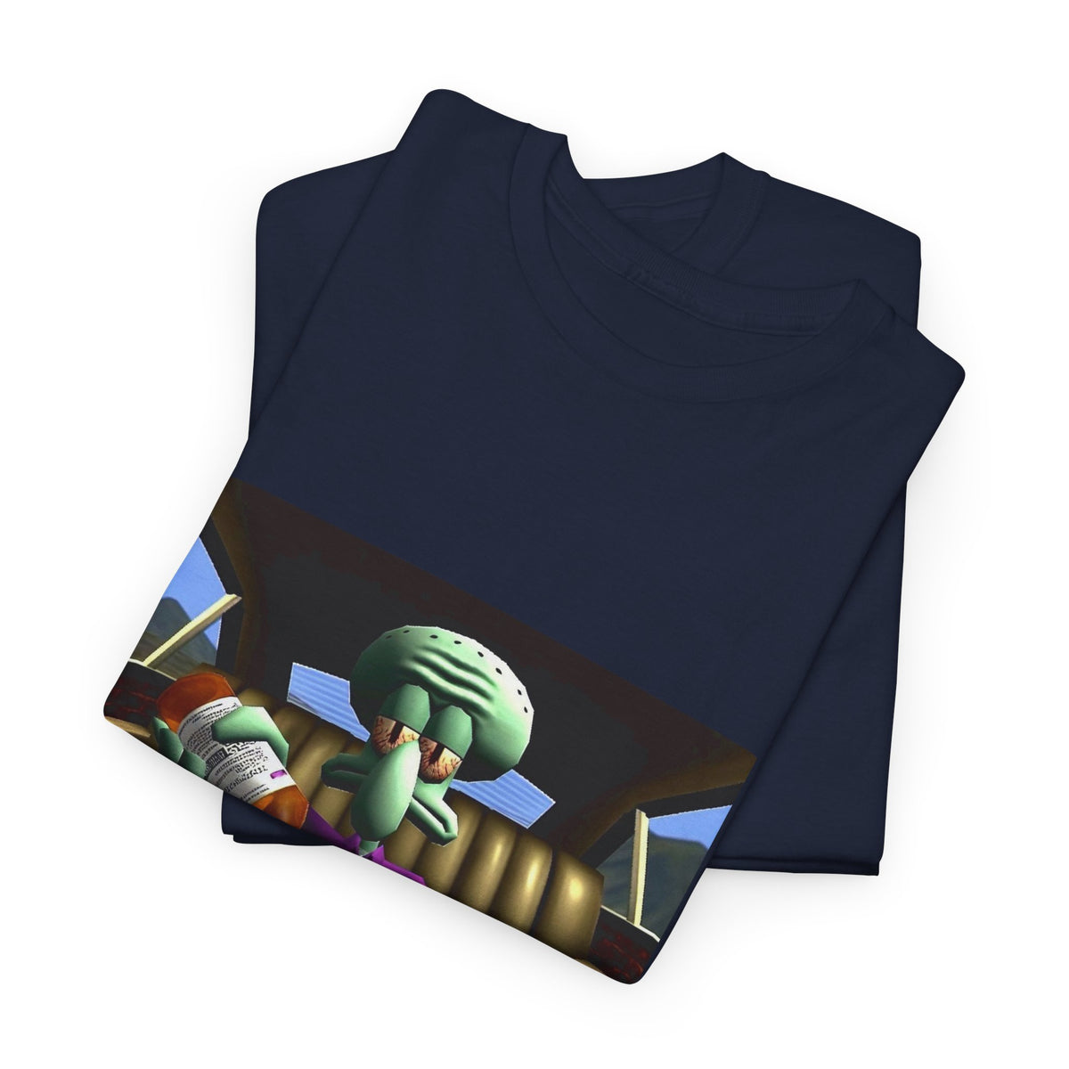Squidward Pouring Lean In Car Tee