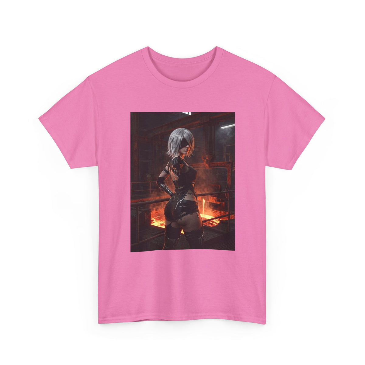 2B Pointing in Fiery Industrial Zone Tee