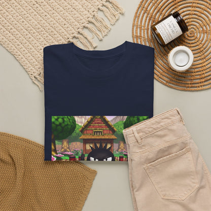 Grumpy Black Bird Flipping Off Tee