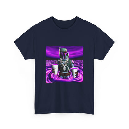 Boba Fett Sipping Purple In A Hypnotic Realm