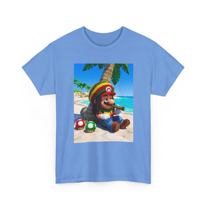 Rasta Mario Chilling On Beach Tee