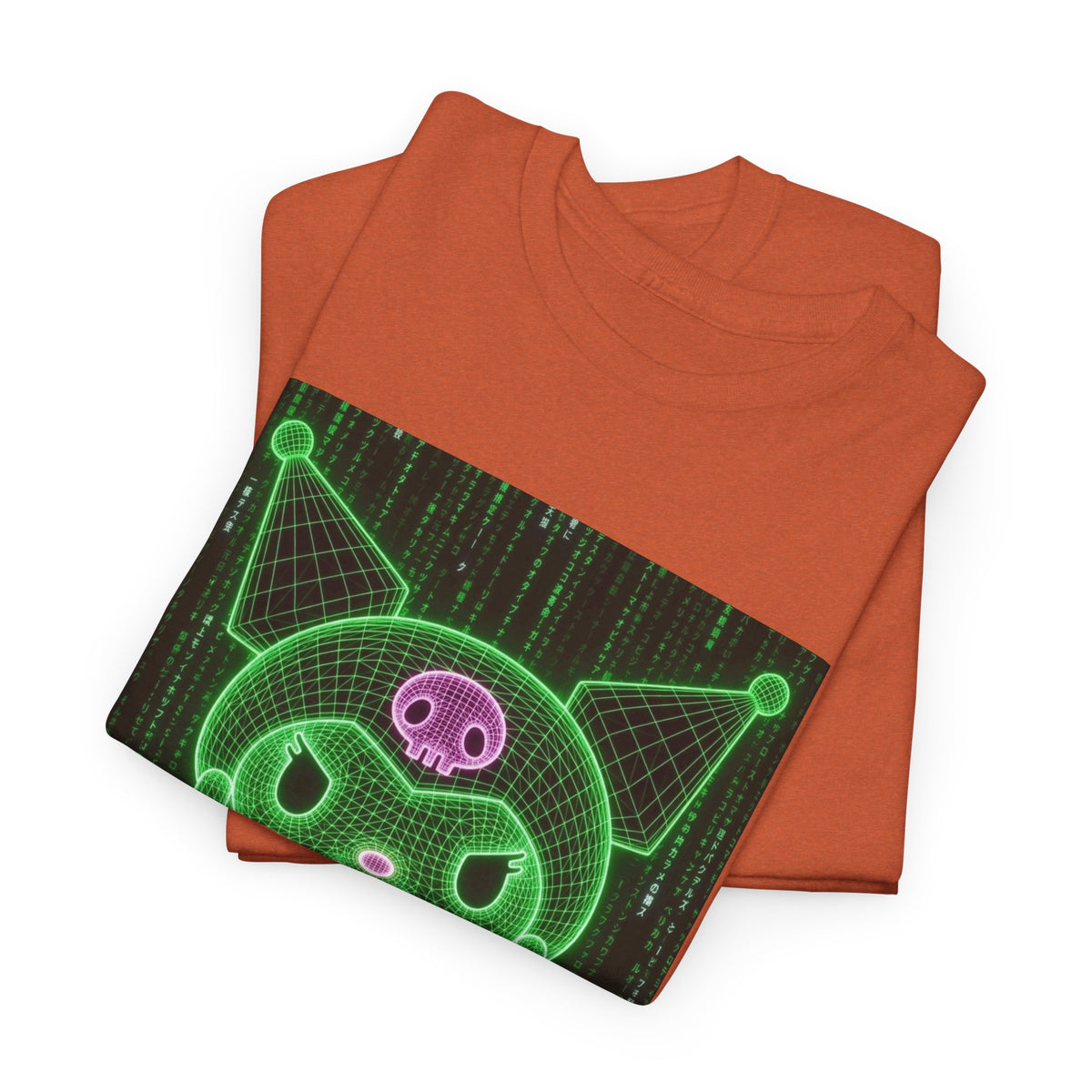 Wireframe Kuromi Flipping Off Tee