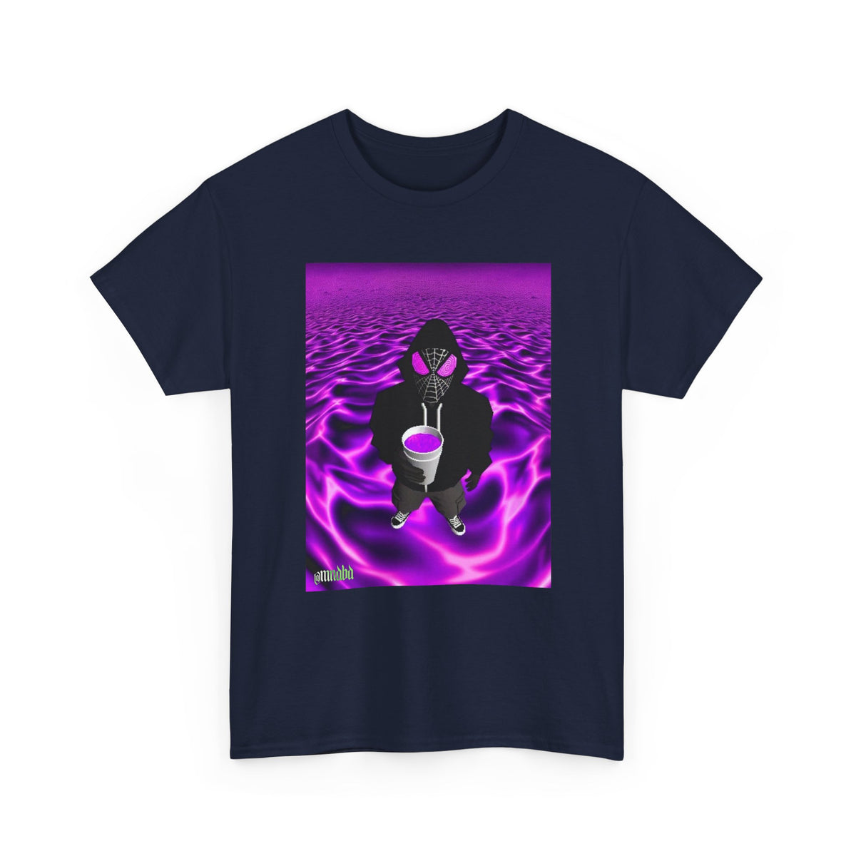 Spider-Hoodie With Purple Swirls Tee