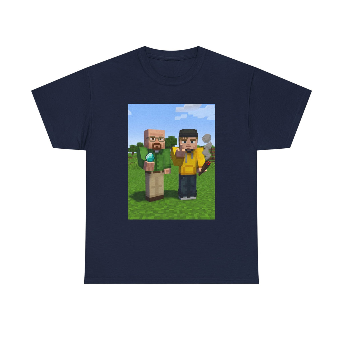Pixelated Chemists With Blue Crystal And Joint
