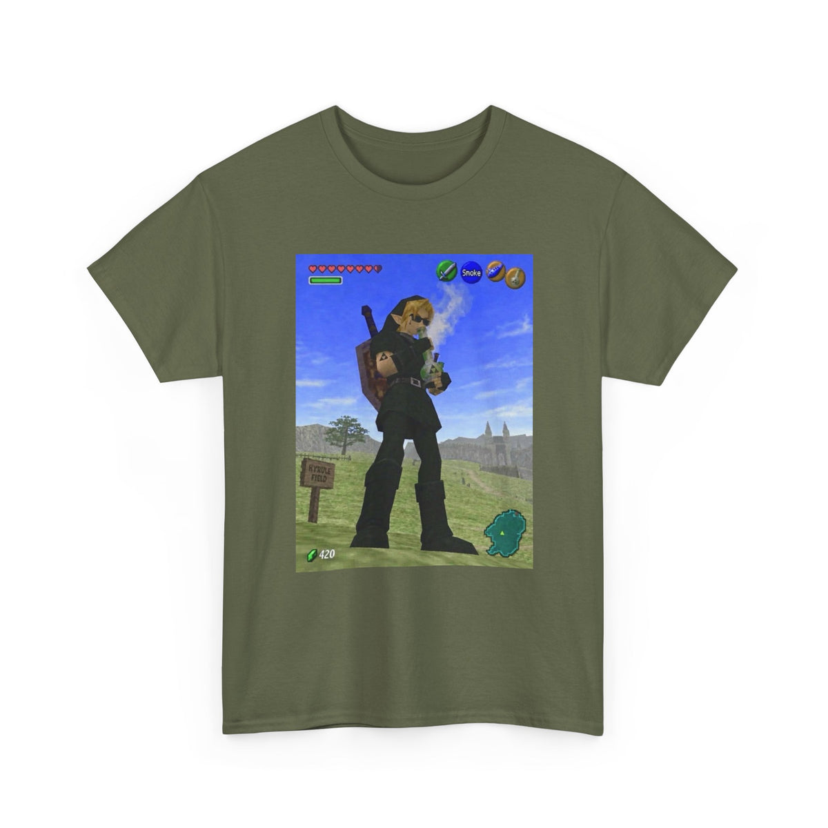 Dark Link Hitting The Bong Tee