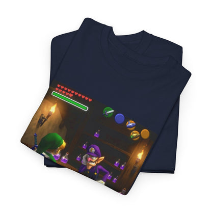 Waluigi Deals Purple Potions To Link