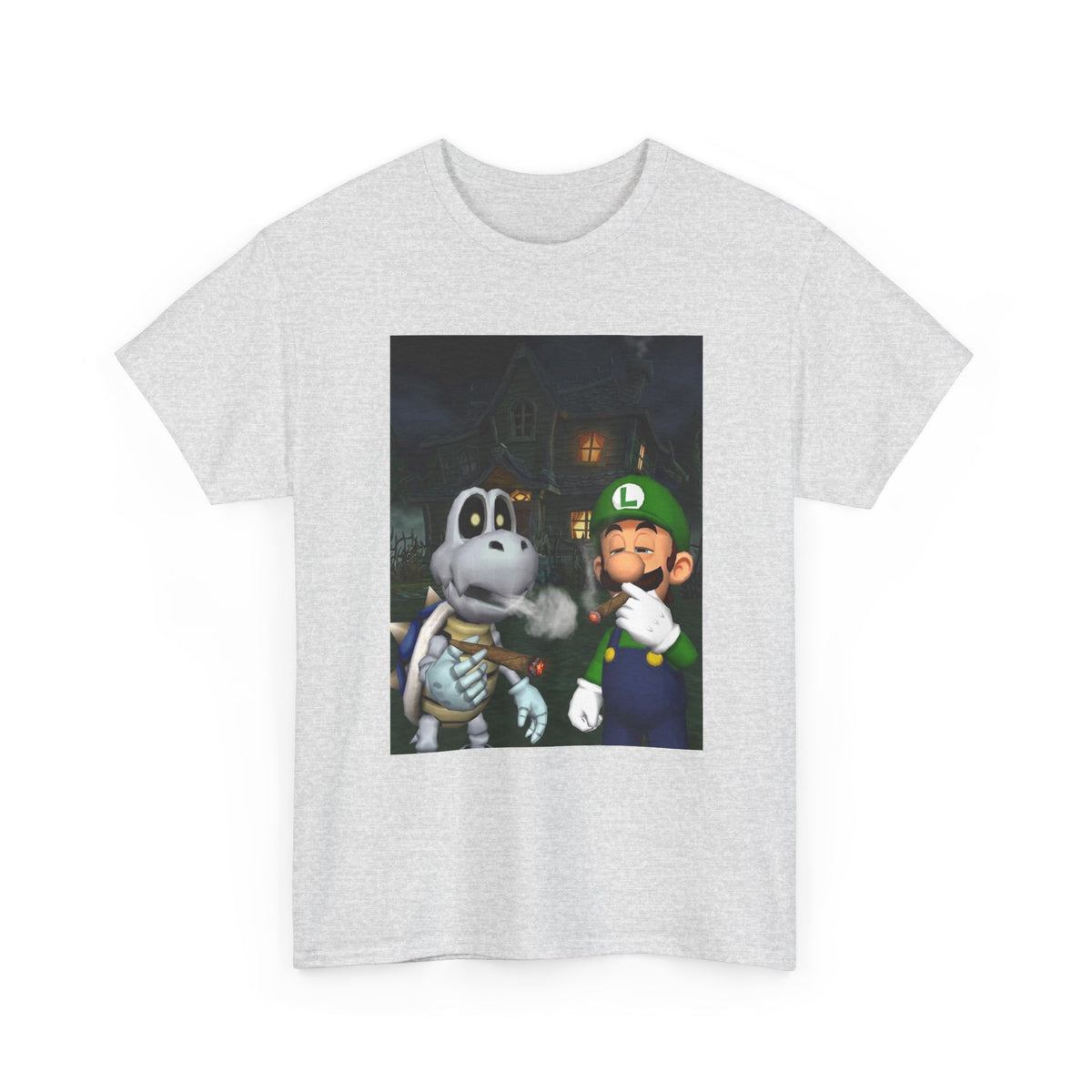 Luigi And Dry Bones Smoking Cigars Tee