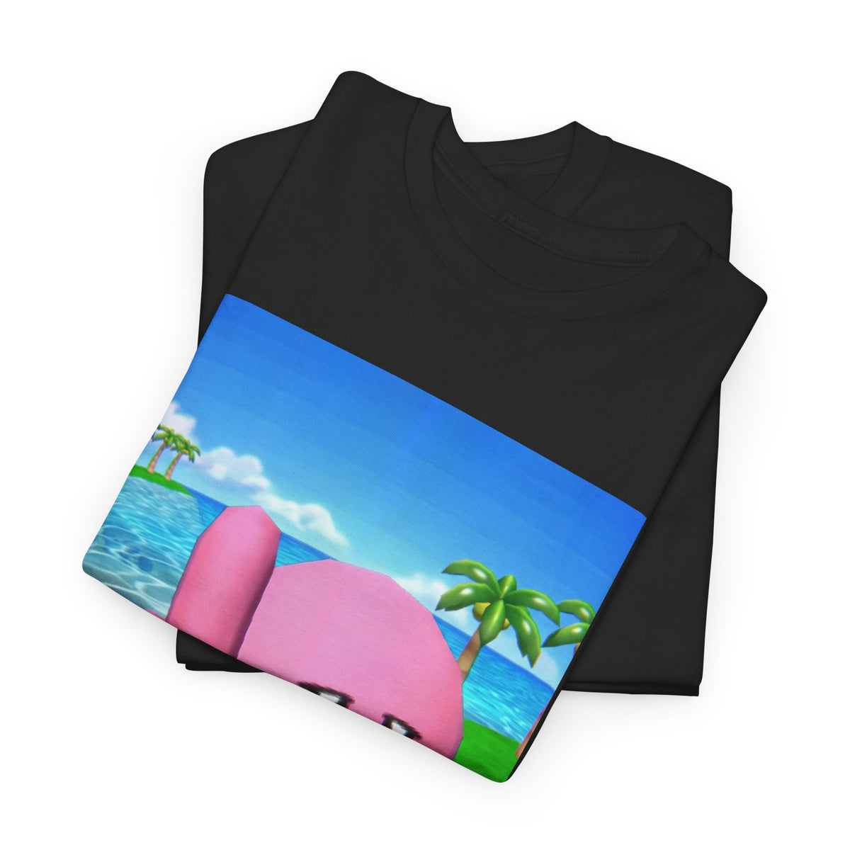 Kirby Giving The Finger Island Scene Tee