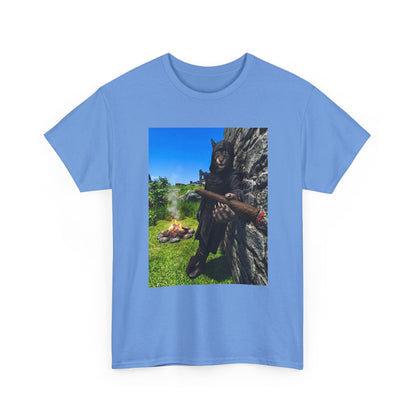 Hooded Khajiit Smoking Blunts By Fire Tee