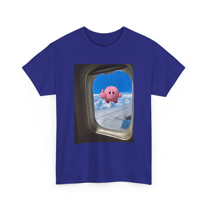 Kirby Flipping Off Airplane Window Tee
