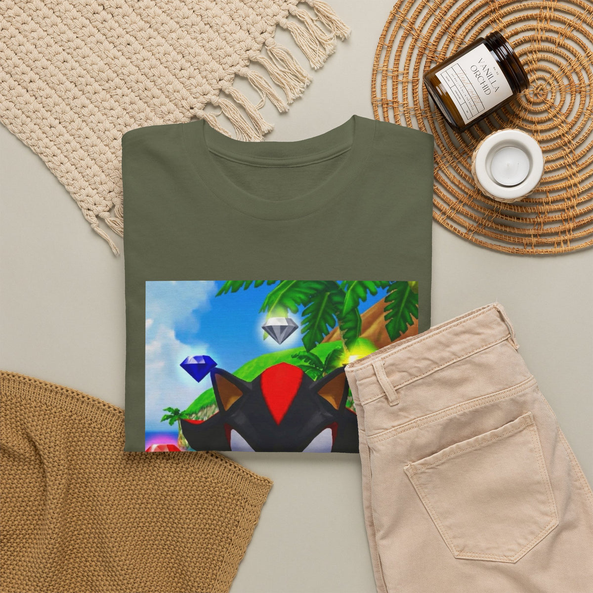 Shadow The Hedgehog Flipping The Bird Tee