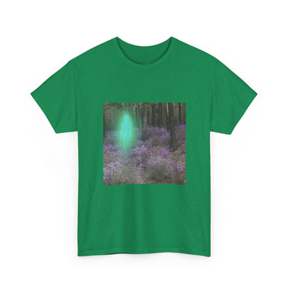 Visitor Exploring Neon Alley Tee