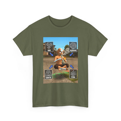 Avatar Character Floating While Smoking Bong Tee