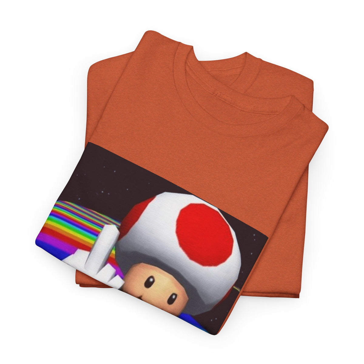 Toad Flipping The Bird On Rainbow Road Tee