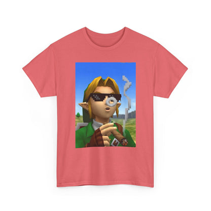 Pixelated Link Smoking With Deal With It Glasses