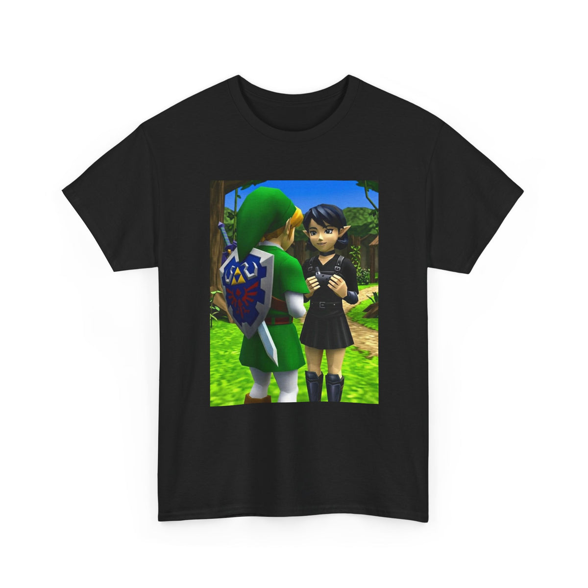 Link And Ocarina Girl Meeting